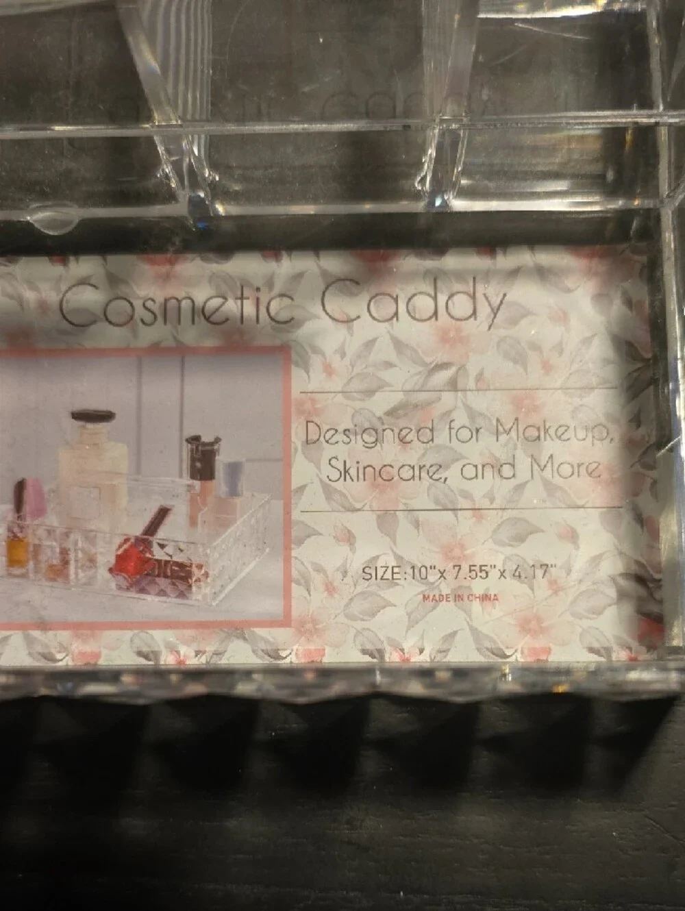 Clear Acrylic Cosmetic Caddy Organizer